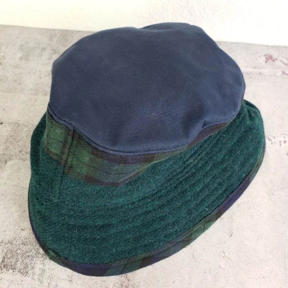 Vintage Heaser Lumsden Scotland Black Watch Tartan Plaid Bucket Hat Unisex - Picture 4 of 11